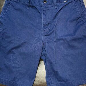 Mens Sz 32 Hurley Quick Dry Chino Style Navy Blue Shorts, Very Gently Worn